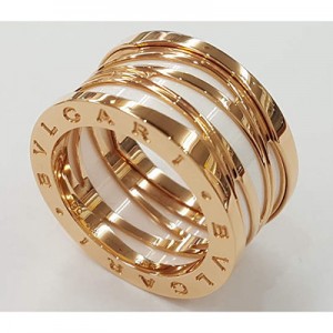 BVLGARI　ブルガリ B-ZERO1　デザインレジェンドリング  K18PG/セラミック   BG855459