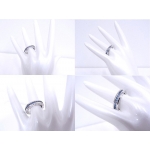 BVLGARI　ブルガリ ビーゼロワン リング XSサイズ B-zero1 750 18K　WG　ブルートパーズ　青石 ホワイトゴールド AN852562