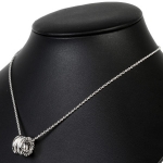 ブルガリ BVLGARI B.ZERO1 ペンダント パヴェ ダイヤモンド K18WG 11.0g ネックレス 40cm CL352816