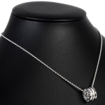 ブルガリ BVLGARI B.ZERO1 ペンダント パヴェ ダイヤモンド K18WG 11.0g ネックレス 40cm CL352816