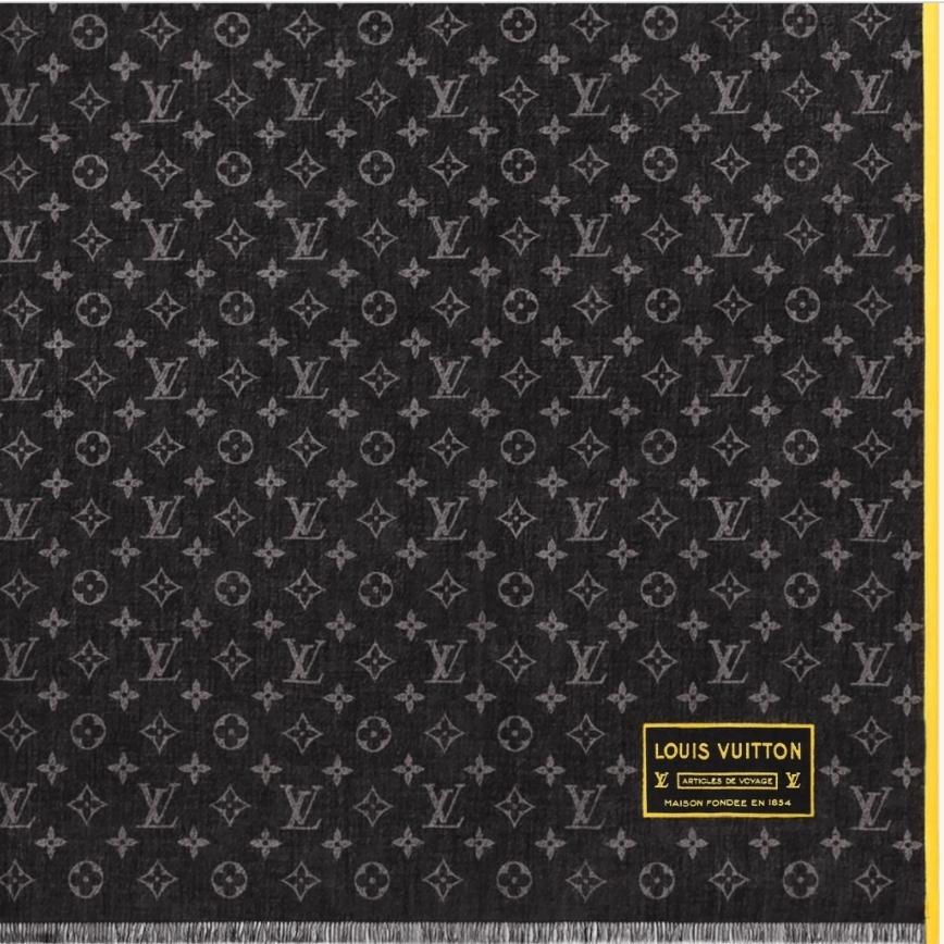 ルイヴィトン Louis Vuitton エトール・サマー パッチ ストール シルク M76217