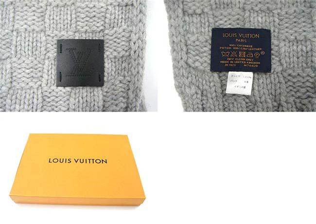 LOUISVUITTON エシャルプヘルシンキ M74420  ノワール カシミヤ100％ レディース　メンズ　ユニセックス　マフラー　カシミヤ　シンプル