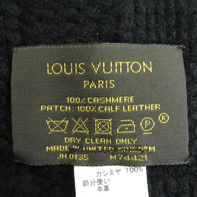 LOUISVUITTON エシャルプヘルシンキ M74421 ノワール カシミヤ100％ レディース　メンズ　ユニセックス　マフラー　カシミヤ　シンプル