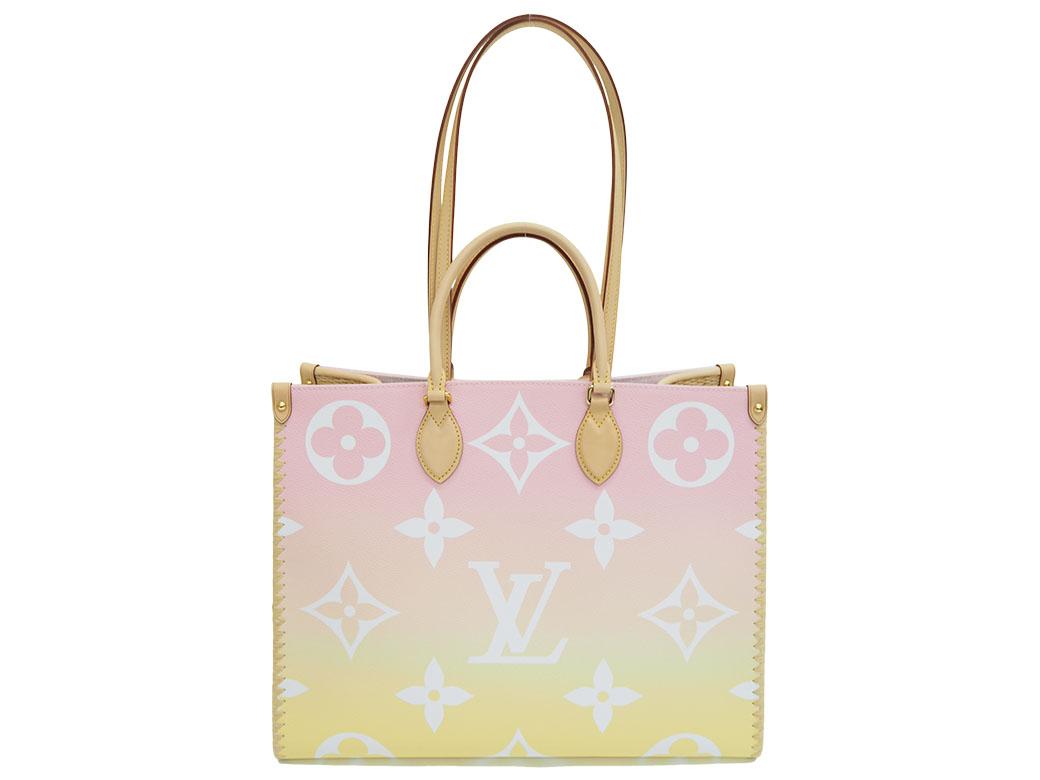 ルイヴィトン LOUIS VUITTON オンザゴーGM オキナワ 2wayトートバッグ ピンク モノグラム M57889