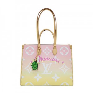 ルイヴィトン LOUIS VUITTON オンザゴーGM オキナワ 2wayトートバッグ ピンク モノグラム M57889
