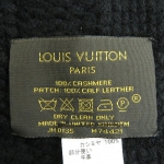 LOUISVUITTON エシャルプヘルシンキ M74421 ノワール カシミヤ100％ レディース　メンズ　ユニセックス　マフラー　カシミヤ　シンプル