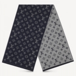 ルイ・ヴィトン LOUIS VUITTON エシャルプ・モノグラム デニム・グリ M76245