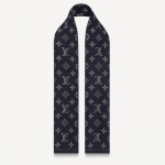 ルイ・ヴィトン LOUIS VUITTON エシャルプ・モノグラム デニム・グリ M76245