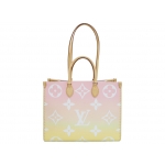 ルイヴィトン LOUIS VUITTON オンザゴーGM オキナワ 2wayトートバッグ ピンク モノグラム M57889