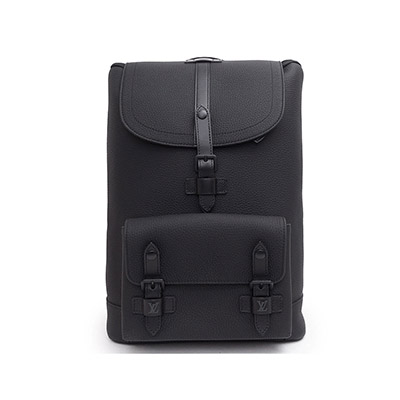 ルイ ヴィトン LOUIS VUITTON トリヨンレザー クリストファー スリムバックパック リュック デイパック ICチップ入り ブラック 黒 M58644