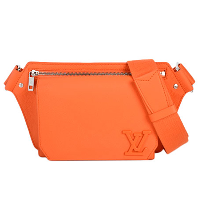 ルイヴィトン LOUIS VUITTON バムバッグNV アエログラム レザー オレンジ ボディバッグ ウエストポーチ M59625