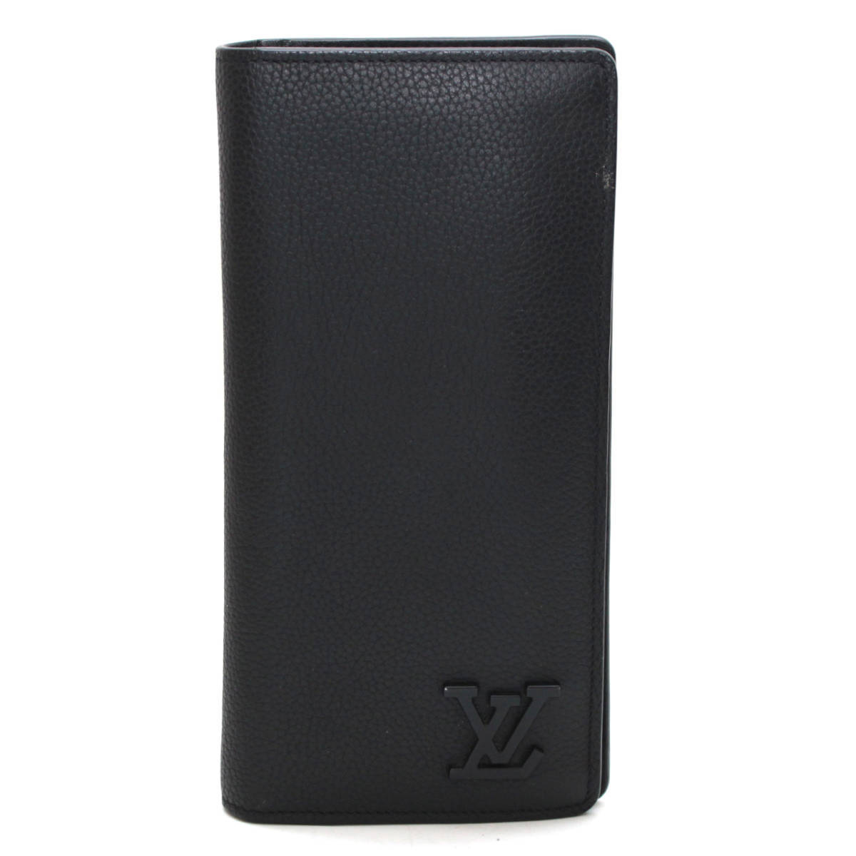 ルイヴィトン メンズ 二つ折り長財布 ポルトフォイユ・ブラザ NM LV アエログラム グレインレザー M69980