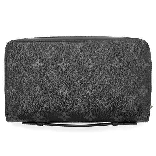 ルイヴィトン (LOUIS VUITTON) セカンドバッグ ラウンドファスナー 長財布 モノグラム エクリプス ジッピーXL M61698