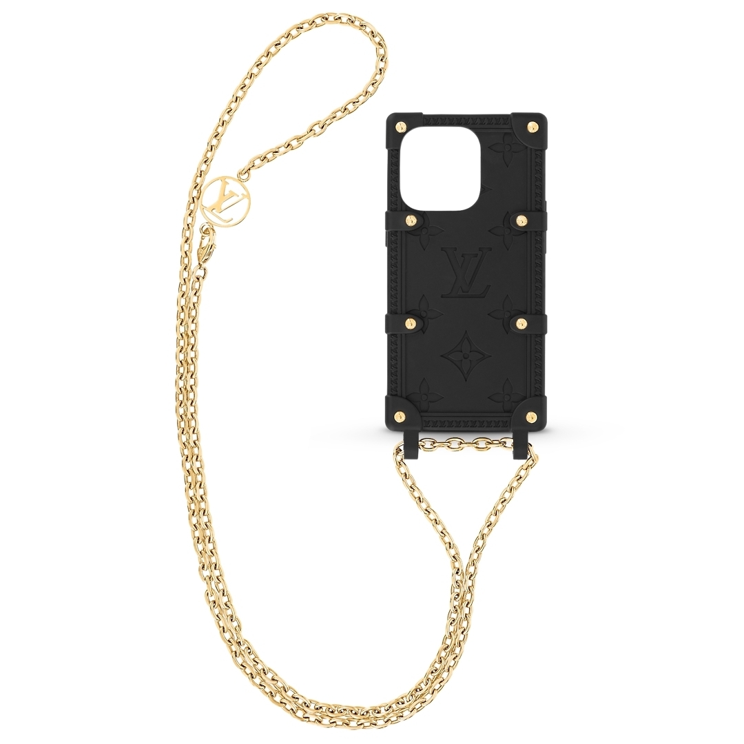 ルイヴィトン LV チェーン スマホ ネック ホルダー リトランク IPHONE 12 13 14 15 pro max M81997