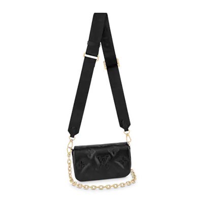 ルイヴィトン Louis Vuitton ウォレットオンストラップ バブルグラム レザー M81398