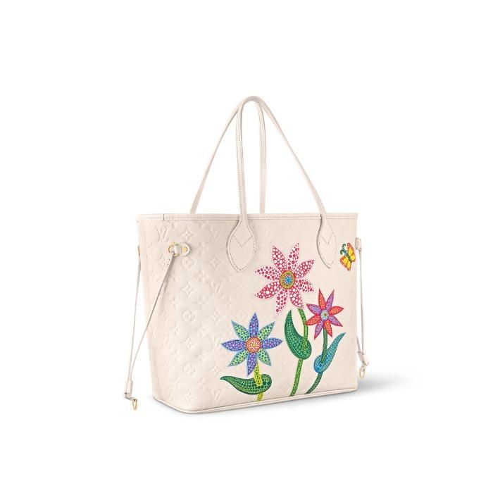 ルイヴィトン LV × YK 草間彌生 ネヴァーフル MM　フラワー M21733