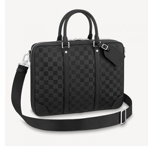ルイヴィトン LV シリウス・ブリーフケース ダミエアンフィニ レザー N45288