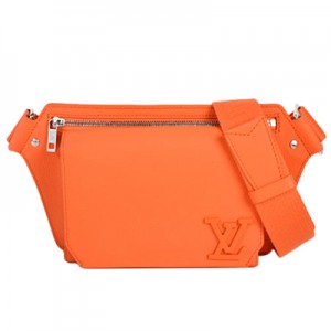 ルイヴィトン LOUIS VUITTON バムバッグNV アエログラム レザー オレンジ ボディバッグ ウエストポーチ M59625