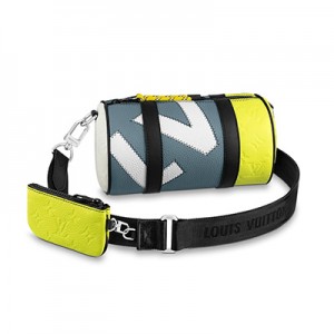 ルイヴィトン Louis Vuitton ショルダーバッグ ポロション グレーイエロー メンズ M59927