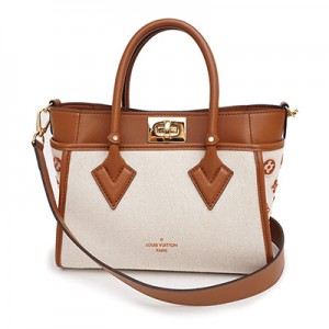 ルイ ヴィトン LOUIS VUITTON キャンバス レザー オンマイサイド PM 2way 斜め掛け ショルダー ハンドバッグ ブラウン M59905
