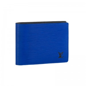 ルイ・ヴィトン Louis Vuitton ポルトフォイユ・ミュルティプル エピ レザー ブルー M80770