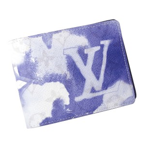 ルイヴィトン LOUIS VUITTON モノグラム・プリント ミュルティプル ウォレット M80458