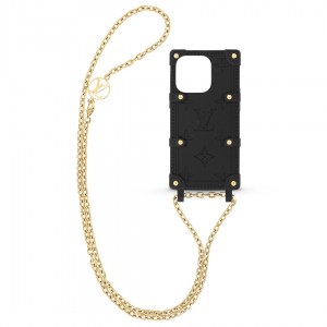 ルイヴィトン LV チェーン スマホ ネック ホルダー リトランク IPHONE 12 13 14 15 pro max M81997
