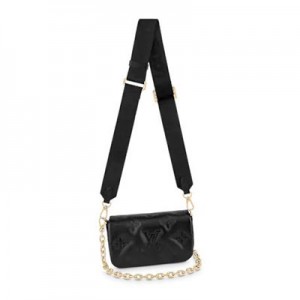 ルイヴィトン Louis Vuitton ウォレットオンストラップ バブルグラム レザー M81398