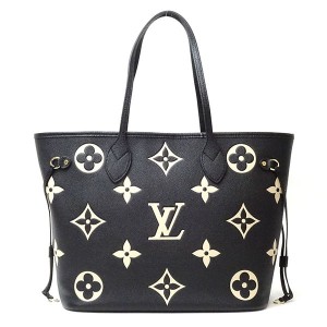 ルイヴィトンバッグ レディース LOUIS VUITTON バイカラー モノグラムアンプラント ネヴァーフル MM ブラック+ベージュ M58907