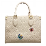 ルイヴィトン ハンドバッグ モノグラム・アンプラント LV × YK オンザゴーPM M21732 フラワー 草間彌生