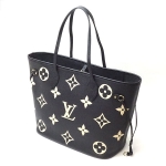 ルイヴィトンバッグ レディース LOUIS VUITTON バイカラー モノグラムアンプラント ネヴァーフル MM ブラック+ベージュ M58907