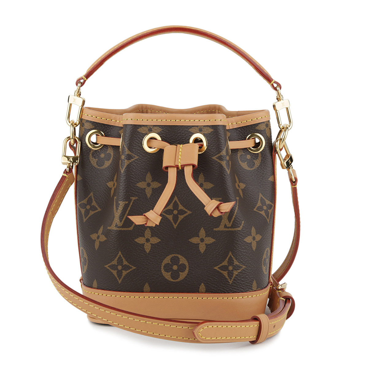 ルイ・ヴィトン LOUIS VUITTON ナノ・ノエ モノグラム レディース ショルダーバッグ M81266