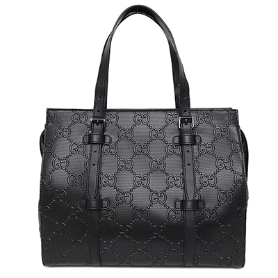 グッチ GUCCI GGエンボス トートバッグ レザー 625774 1W3AN 1000 ブラック