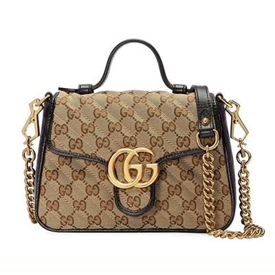 グッチ GUCCI GGマーモント ミニ トップ ハンドルバッグ 583571 HVKEG 9772