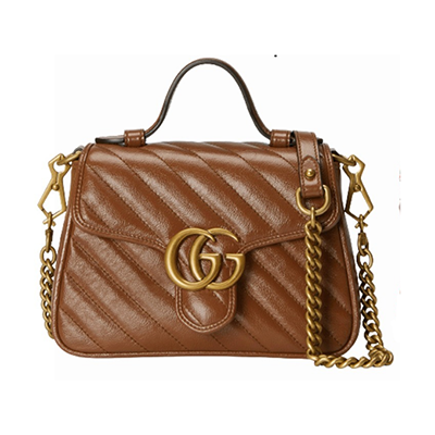 グッチ GUCCI GGマーモント ミニ トップ ハンドルバッグ 583571 0OLFT 2535