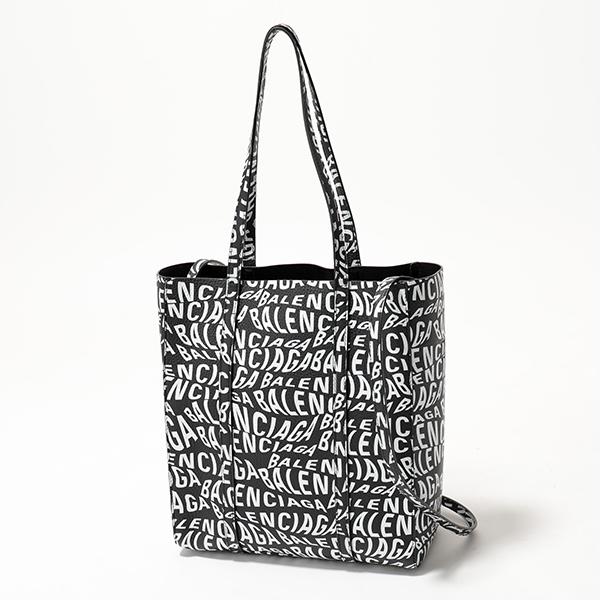 バレンシアガ EVERYDAY TOTE XS AJ エブリデイ ウェーブロゴ レザー トートバッグ 鞄 レディース 551810 D6WLN 1000​