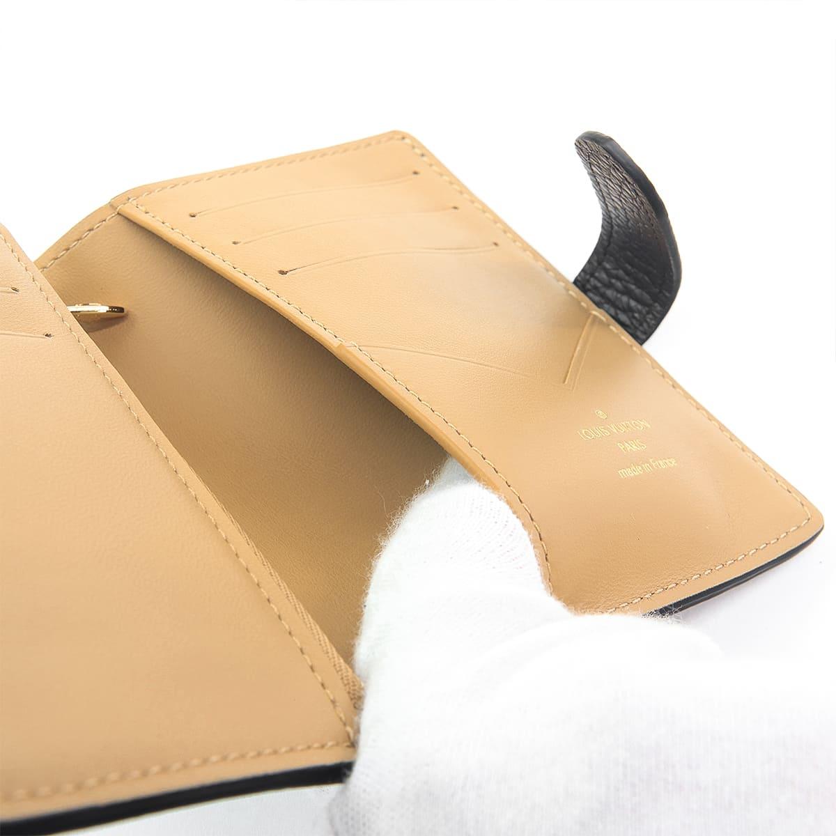 ルイヴィトン二つ折り財布 カプシーヌ LV ヴェルティカル CPウォレット ノワール レデイース M81561