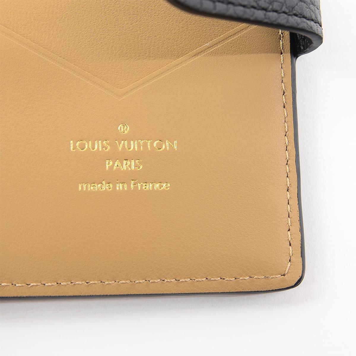 ルイヴィトン二つ折り財布 カプシーヌ LV ヴェルティカル CPウォレット ノワール レデイース M81561