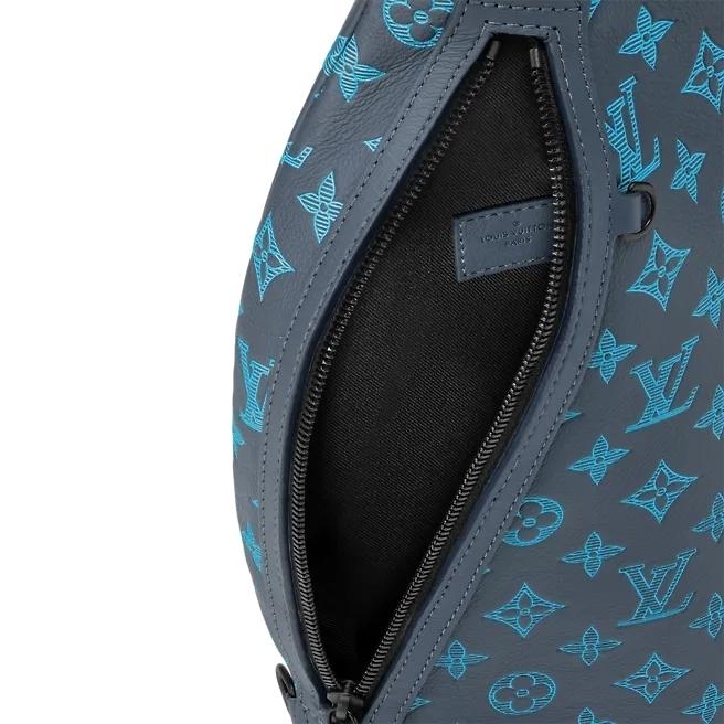 ルイヴィトンN品 デュオ・スリングバッグ モノグラムシャドウ ネイビー リバー ブルー M46562