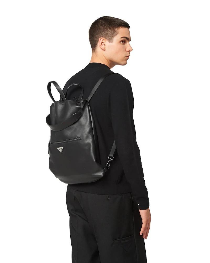 PRADA レザー バックパック リュックパック ブラック シンプル 2VZ035_2BYA_F0002