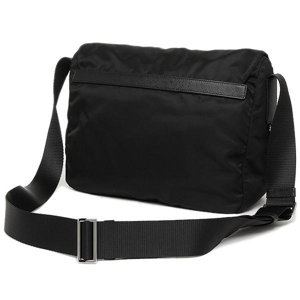 プラダショルダーバッグ ヴェラ トライアングルロゴ ブラック レディース メンズ PRADA 1BD671 V44 F0002