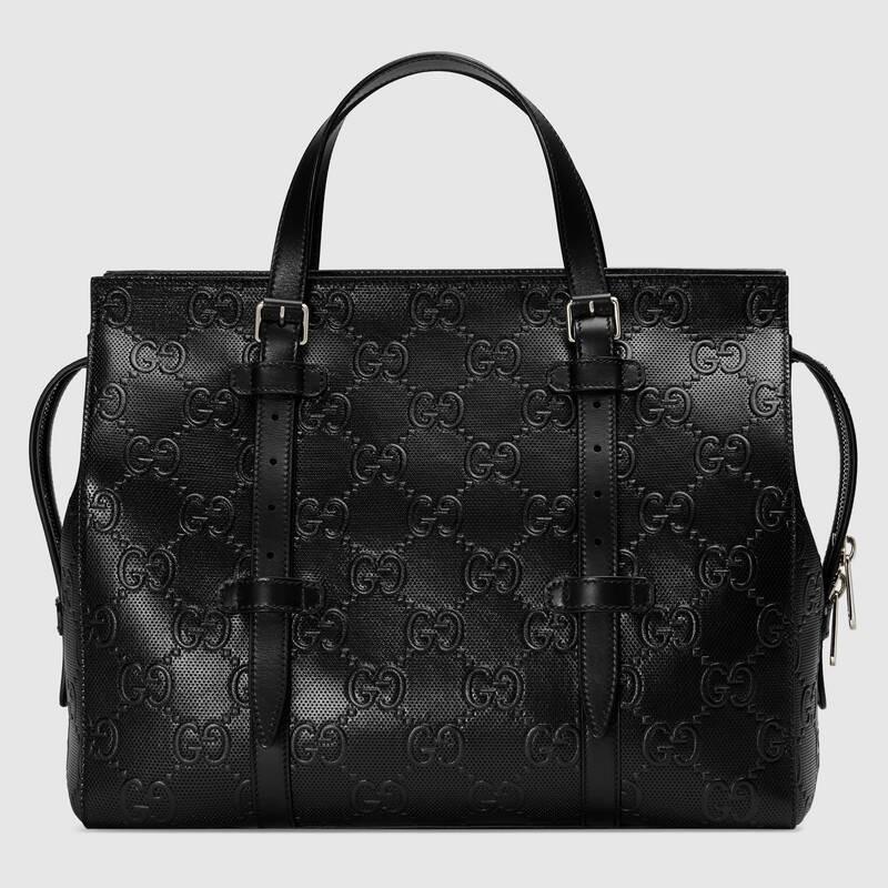 グッチ GUCCI GGエンボス トートバッグ レザー 625774 1W3AN 1000 ブラック