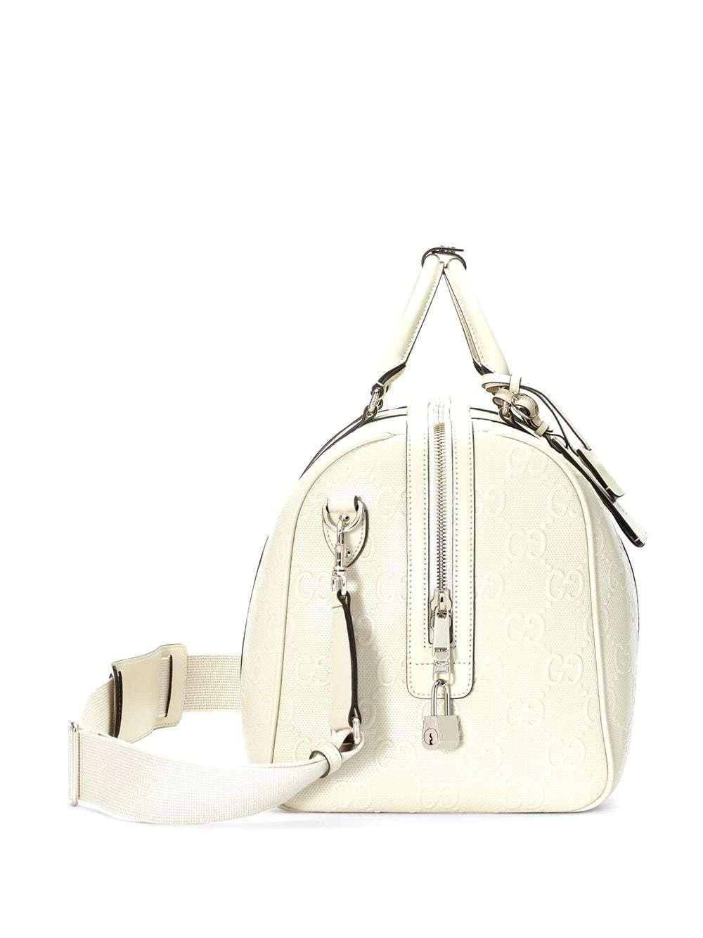 グッチ GUCCI GGエンボス ダッフルバッグ ボストンバッグ ホワイト 625768 1W3CN 9022