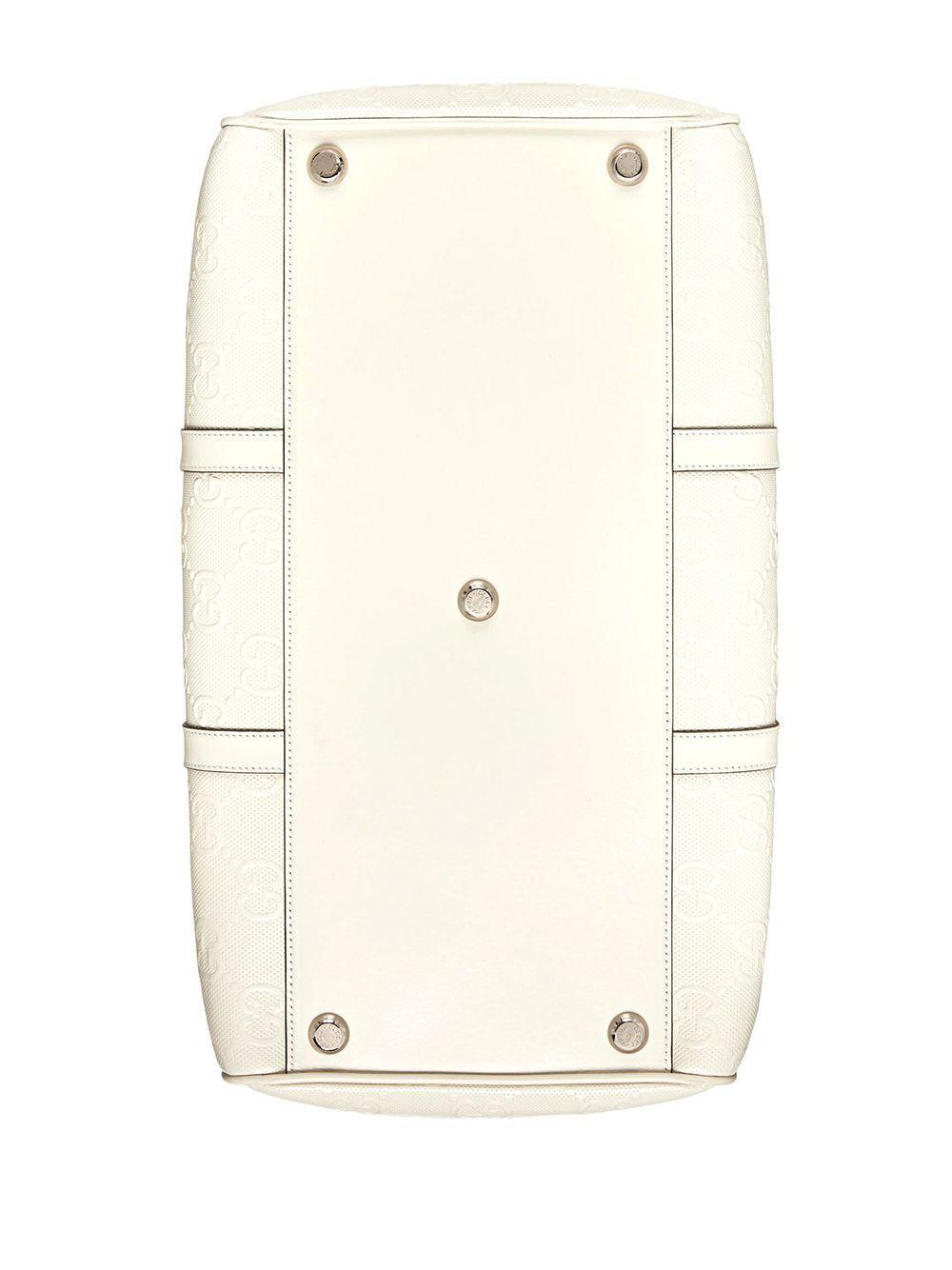 グッチ GUCCI GGエンボス ダッフルバッグ ボストンバッグ ホワイト 625768 1W3CN 9022