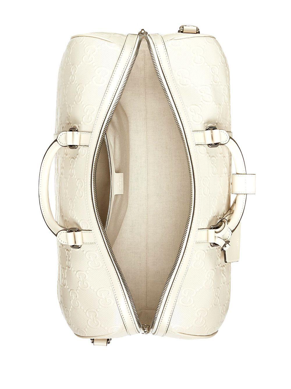 グッチ GUCCI GGエンボス ダッフルバッグ ボストンバッグ ホワイト 625768 1W3CN 9022