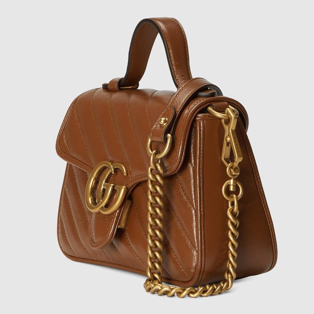 グッチ GUCCI GGマーモント ミニ トップ ハンドルバッグ 583571 0OLFT 2535