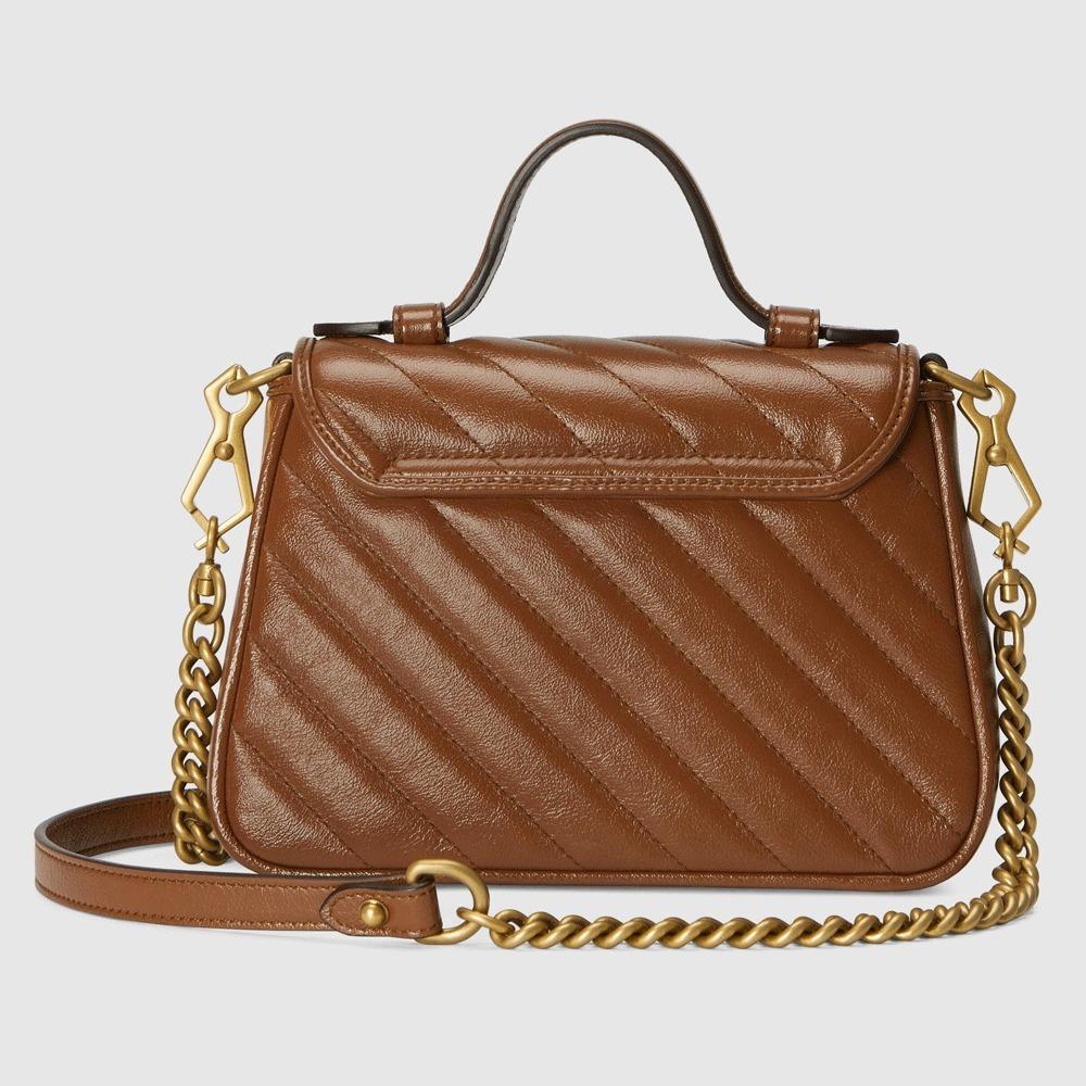 グッチ GUCCI GGマーモント ミニ トップ ハンドルバッグ 583571 0OLFT 2535