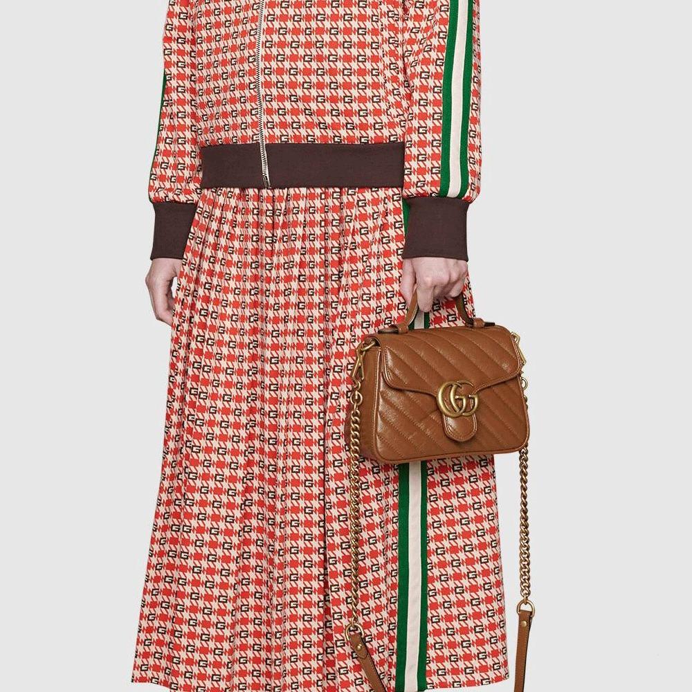 グッチ GUCCI GGマーモント ミニ トップ ハンドルバッグ 583571 0OLFT 2535