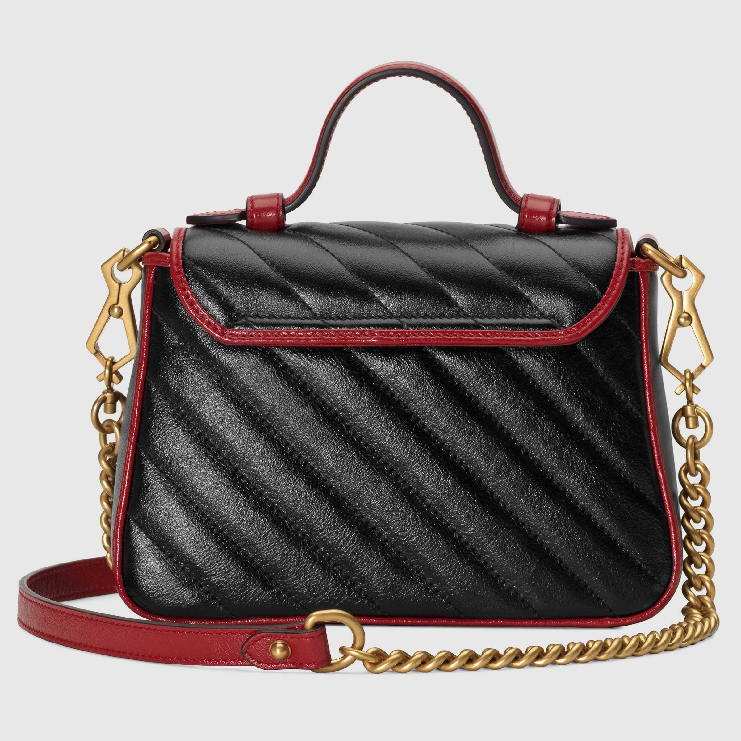 グッチ GUCCI GGマーモント ミニ トップ ハンドルバッグ 583571 0OLFX 8277