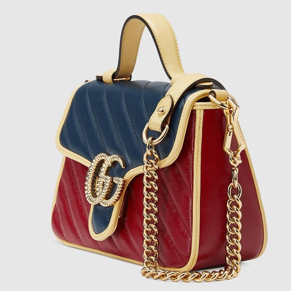 グッチ GUCCI GGマーモント ミニ トップハンドルバッグ 583571 1X5CG 6775